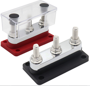 150A 250A 300A 600A <strong>Busbar</strong> Stainless Steel Bolt M8 M10 4 Stud 3/8&quot; M10 Post Battery Power Distribution Bus Bar - Product Image 2