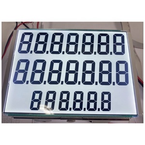Produttore di fabbrica OEM 7 segmento di bordo 886 776 3 linee cifre Transflective TN HTN pompe di carburante Dispenser Display LCD - Product Image 3