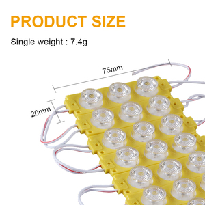 Süper enjeksiyon Modulo LED modül lamba yüksek kalite DC12V 3LEDs şeffaf cam Lens ile 160 derece yeni durum fiyat - Product Image 3
