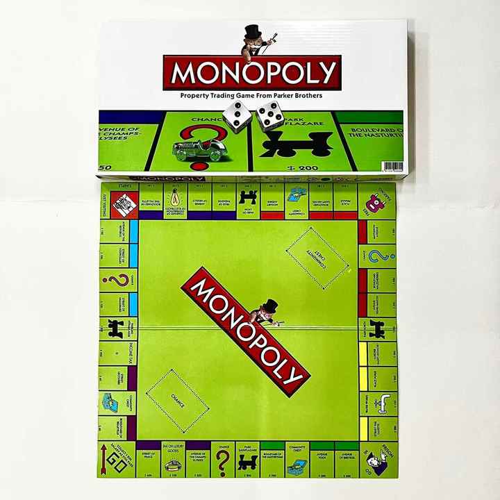 Custom Monopoly Board Game with Plastic Miniature Token Fun Supplier Product