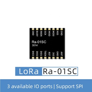 Ra-01 Ra-01SC LoRa周波数モジュールSPI UARTインターフェイスLLCC68 433MHZ Wifiワイヤレス送信LoRaモジュール433MHZ RFモジュール - Product Image 4