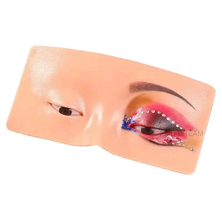 Pmu uygulama yüz kurulu 5D 3D gerçekçi Pad makyaj sanatçısı kurulu göz farı Eyeliner kaş uygulama modeli makyaj