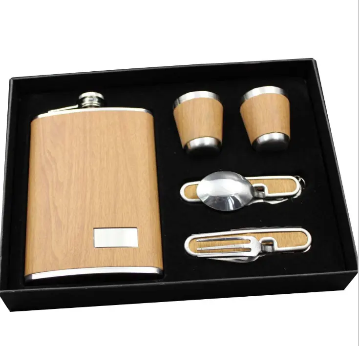Top Seller Savoy Whisky Business Gifts Luxury Hip Flask Set, Bestseller 2019 Gift And Premium Empty Hip Flask