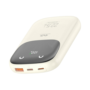 Led ekran ile Miccell Mini çok fonksiyonlu güç banka mobil hızlı şarj taşınabilir 10000mah güç banka dahili kablo - Product Image 1
