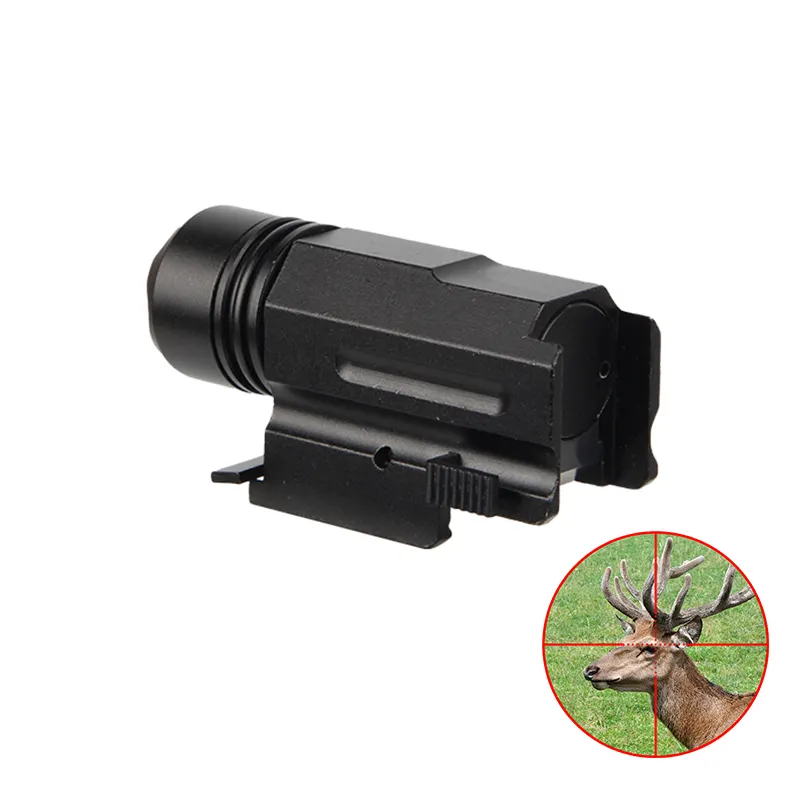 Alliage d'aluminium 3 interrupteurs Flash tactique Compact Quick Release Light Pointer Fit 20mm For Hunting Outdoor Illumination