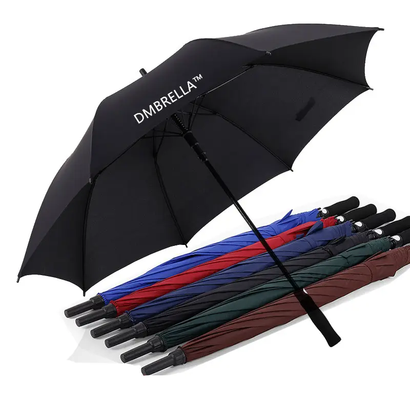Оптовая продажа, недорогой рекламный зонт для гольфа с логотипом компании на заказ