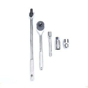 XWTTX-006热卖25 pcs工具套装1/2驱动器高扭矩汽车修理方形套筒棘轮扳手套装在铁盒中