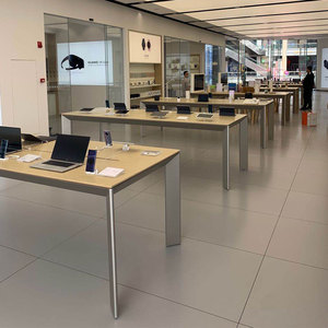 Estante de exhibición modular portátil para computadoras y teléfonos móviles Estilo moderno para pantallas de tienda de experiencia digital