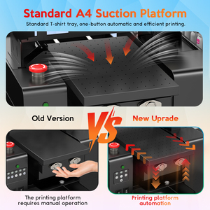 Yeni A4 boyutu tişört baskı makinesi Dtg yazıcı Une ana 2 in 1 yazıcı Dtg ve Dtf V11 baskı yazılımı ile ucuz fiyat - Product Image 4