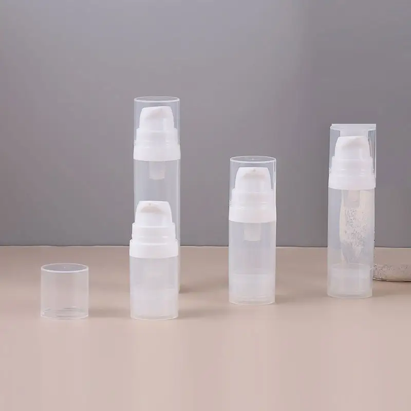 In Stock 5ml 10ml 15ml 20ml Frosted Airless Spray Bottles Airless Pump Bottle 10 Ml With White Pump