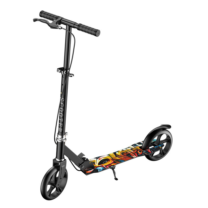 200 widened large flat black handbrake