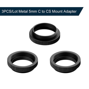 3 adet/grup Metal 5mm C CS montaj adaptörü 25.4mm konu C/CS Lens montaj adaptörü alüminyum dönüştürücü halka güvenlik için güvenlik kamerası - Product Image 5