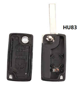 3 düğmeler araba anahtarı kabuk araç tuşları uzaktan Fob durumda araba alarmı kapak konut anahtarsız CITROEN C2 C3 C4 C5 C6 HU83 ve CE0536 için - Product Image 4