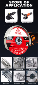 Kim Cương Mài Cắt Đĩa 4 Inch 107*1.2*16 Mm Nhựa Mài Bánh Xe Cắt Kim Loại Thép Không Gỉ Cắt Đĩa - Product Image 6