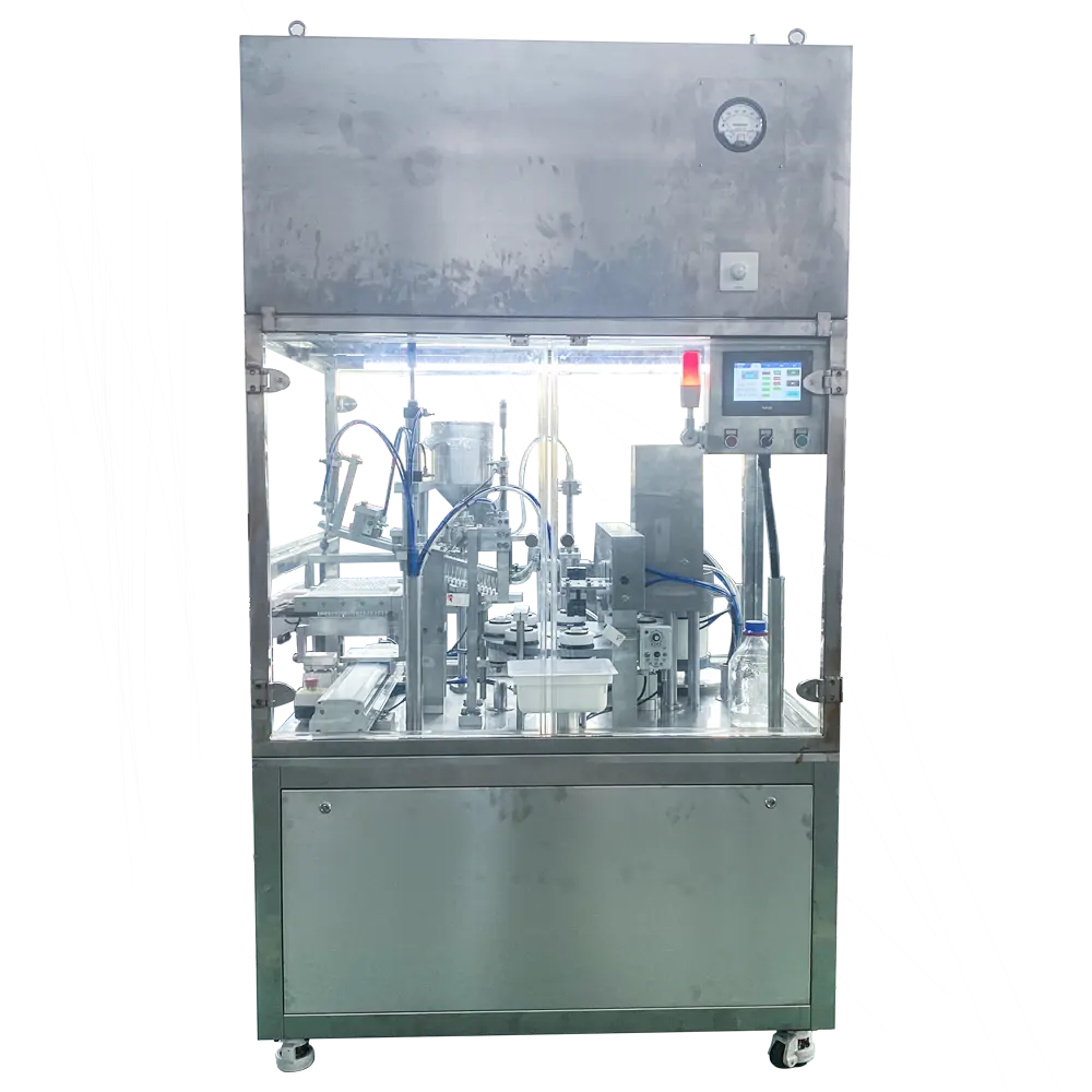 Máquina automática de llenado de jeringa de vidrio de gel prellenado al vacío