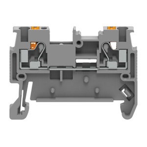 Ordinary 2-Wire <strong>Push</strong> Button <strong>Terminal</strong> <strong>Blocks</strong> with Spring Type Testing Socket 1-2200-1201 Wiring <strong>Terminals</strong> Side Center Markings - Product Image 1