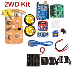 Nuovo motore di tracciamento intelligente Robot per auto Kit telaio velocità Encoder batteria 2WD 4WD modulo ad ultrasuoni - Product Image 2