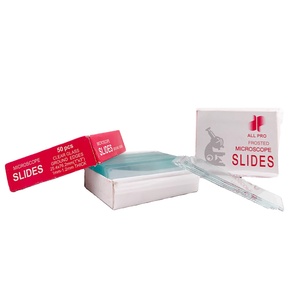 Precio de fábrica Portaobjetos de microscopio de laboratorio portaobjetos de vidrio 7101 Bordes de tierra esmerilados - Product Image 1