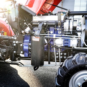 Luyu tarım Mini traktör Mini çiftlik 4 tekerlek tahrikli traktör 4*4 25HP 90HP traktör Agricola ile ön uç yükleyici