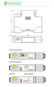 Acrel AWT100-WFHW WIFI สมาร์ท IOT ที่ใช้เกตเวย์อัปลิงค์ WiFi และ downlink RS485 Modbus-RTU - Product Image 6