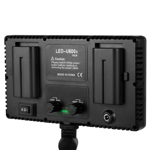 Pro LED U600 + uzaktan kumanda LED Video dolgu RGB ışık 35W 2700-6500K pilli LED fotoğraf stüdyosu Video işığı - Product Image 4