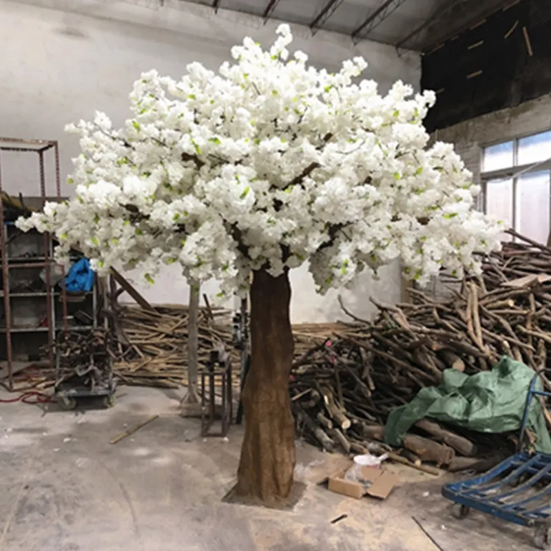 Décoration extérieure personnaliser fleur rose arbres gros plantes artificielles arbres pour mariage