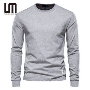 Liu <span class=keywords><strong>Ming</strong></span> Nieuwe Mode Heren Casual Katoenen T-Shirt Met Lange Mouwen Blouse T-Shirts