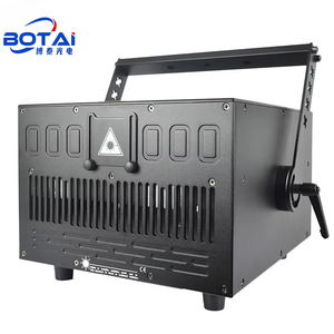 博泰紧凑型RGB激光投影仪2W 25w发光二极管光源DMX512控制E27底座，用于俱乐部派对的声音激活自动模式