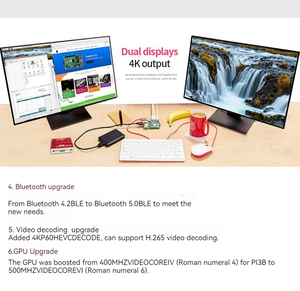 Raspberry Pi 4B Raspberry Pi Entwicklungs platine der 4. Generation Computer AI Programmierung 1G/2G/4G/ 8G Entwicklungs platine - Product Image 4