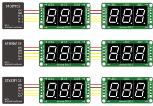 Modulo Display statico modulo Display a LED bianco a 6 cifre a 7 segmenti da 0.56 pollici azionato da 74 hc595