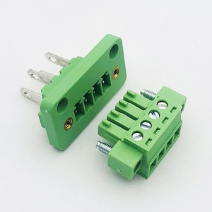 Bloque de terminales enchufable de pared pasante 15EDGWB + 15EDGKM-3.81mm con conector de panel fijo con brida línea de fila arco 2CDGB - Product Image 6