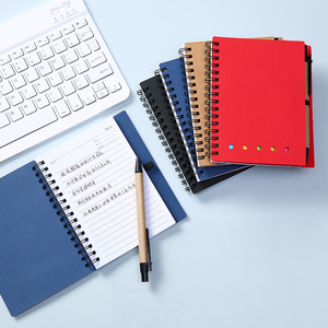 X1107-1 Personalized Memo Sticky <strong>Notes</strong> Flag Kraft Paper <strong>Notebook</strong> Mini Small <strong>Notebook</strong> Custom Notepads <strong>With</strong> Pen and Sticky <strong>Notes</strong>