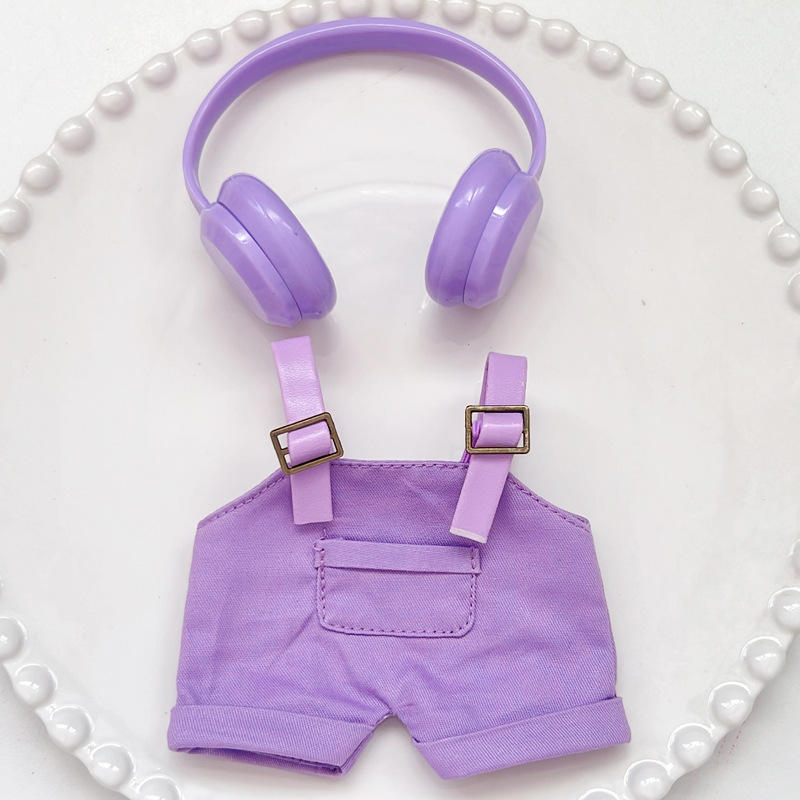 Auriculares morados + mono morado