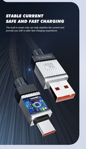 Toptan 3.1A hızlı şarj mikro/tip C/IPH veri USB kablosu 1M ABS + naylon örgülü 6.0MM kalın güç kablosu iPhone için - Product Image 3