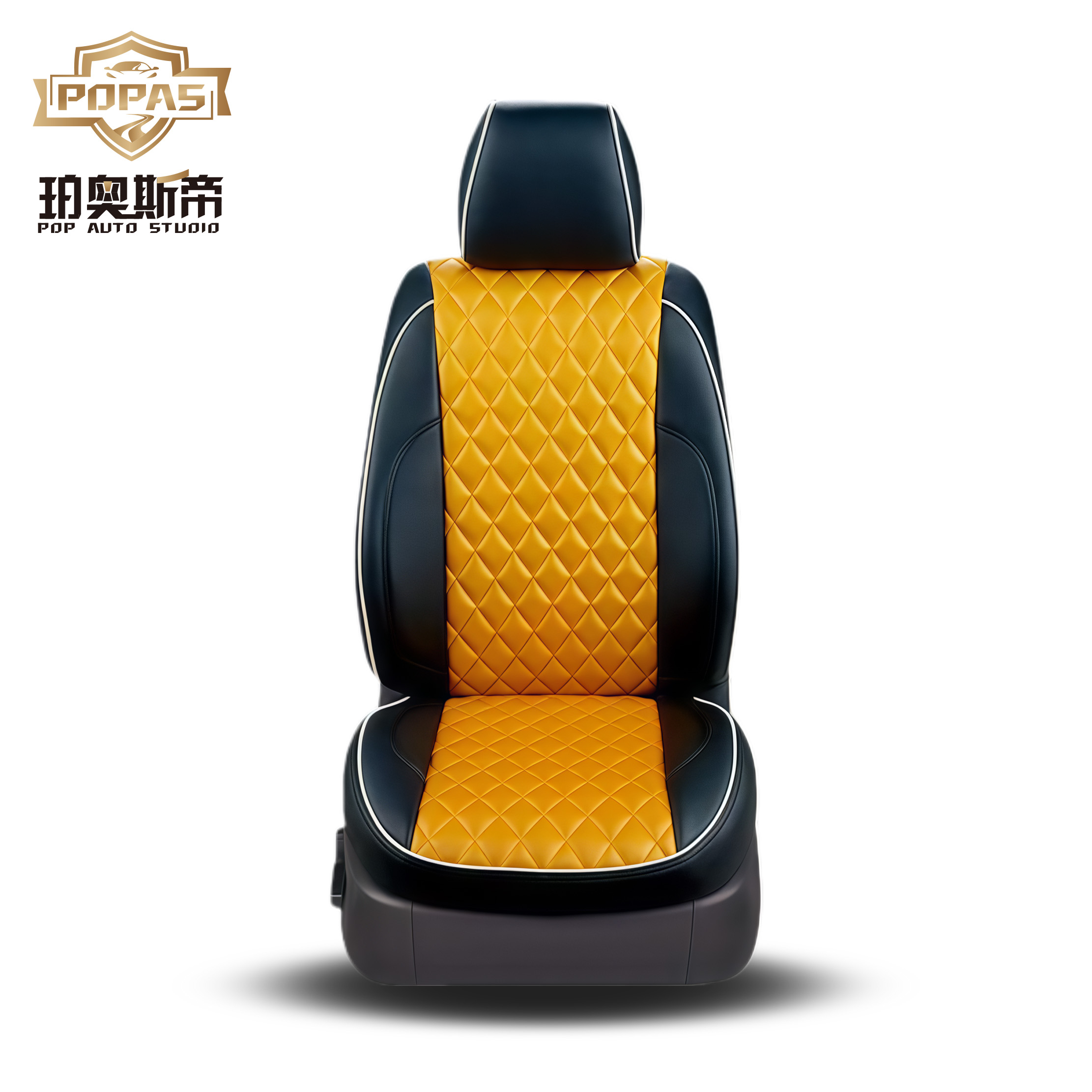 Jaune doré brillant + Noir (Type élégant)