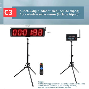 GANXIN Fernbedienung Race Clock Wireless Radar Sensing Rennstrecke Running <span class=keywords><strong>Timer</strong></span> für Fußball Basketball Dribbling Training