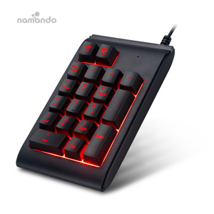 数字キーパッドUSB有線バックライト付き数字キーパッドミニバックライトキーボード3色19キー - Product Image 5