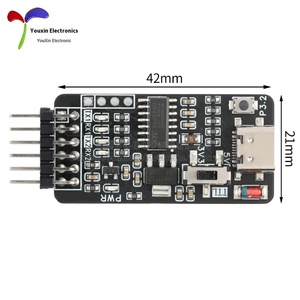 USB Tipo-C Dual CDC UART Puerto serie Sin unidad STC MCU Quemador de programa Circuitos integrados especializados Descargable Arranque en frío gratis - Product Image 2