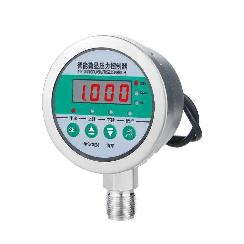 Preço barato Mpa Psi Unidade comutação 0,5% Fs Rosqueado Inteligente Display Digital Pressure Controller Equipment