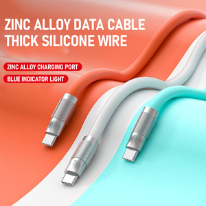 Soft Silicone Materials 60W to 100W 6A Super Fast Charge Type C Cable Fast Charging <strong>Usb</strong> C to C Cable - Product Image 6