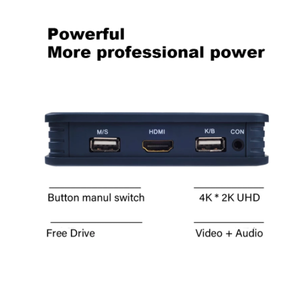 最佳新2端口HDMI兼容VGA DVI KVM开关键盘鼠标USB 2.0共享切换器分路器盒，带遥控器USB电缆 - Product Image 4