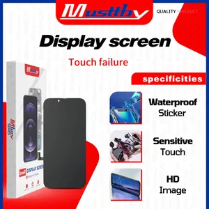 מכלול מסך LCD חדש של תצוגת אינקל ללא פיקסל מת לאייפון 11 12 XS XMax XR תצוגת LCD עם החלפת מגע תלת מימד