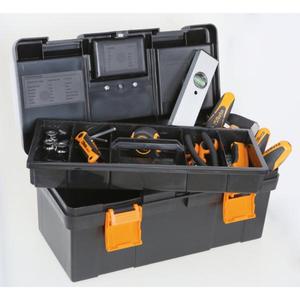 BETA-021151234塑料工具箱，带有可移动的手提袋和工具托盘以及49种通用工具工具箱 - Product Image 4
