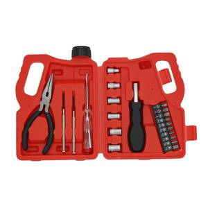 22pcs Oil Shape Hand Toolbox Promotion Gift <strong>Tools</strong> Kit Special Shape <strong>Tools</strong> <strong>Testing</strong> Pen Long Nose Plier Screwdriver Set 1/4&quot;socket - Product Image 2