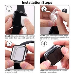 WSFIVE temperli cam ekran koruyucu iPhone izle serisi 4/5/6 45mm 44mm boyutu anti-çizik aktif 2 Tensea Film kapak - Product Image 5