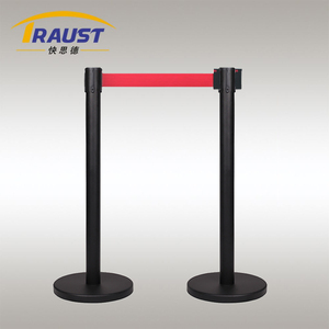 2 metre 3m 5m kuyruk kontrol direkleri geri çekilebilir kemer bariyer post, hat kontrol sonrası bariyer stanchion - Product Image 5