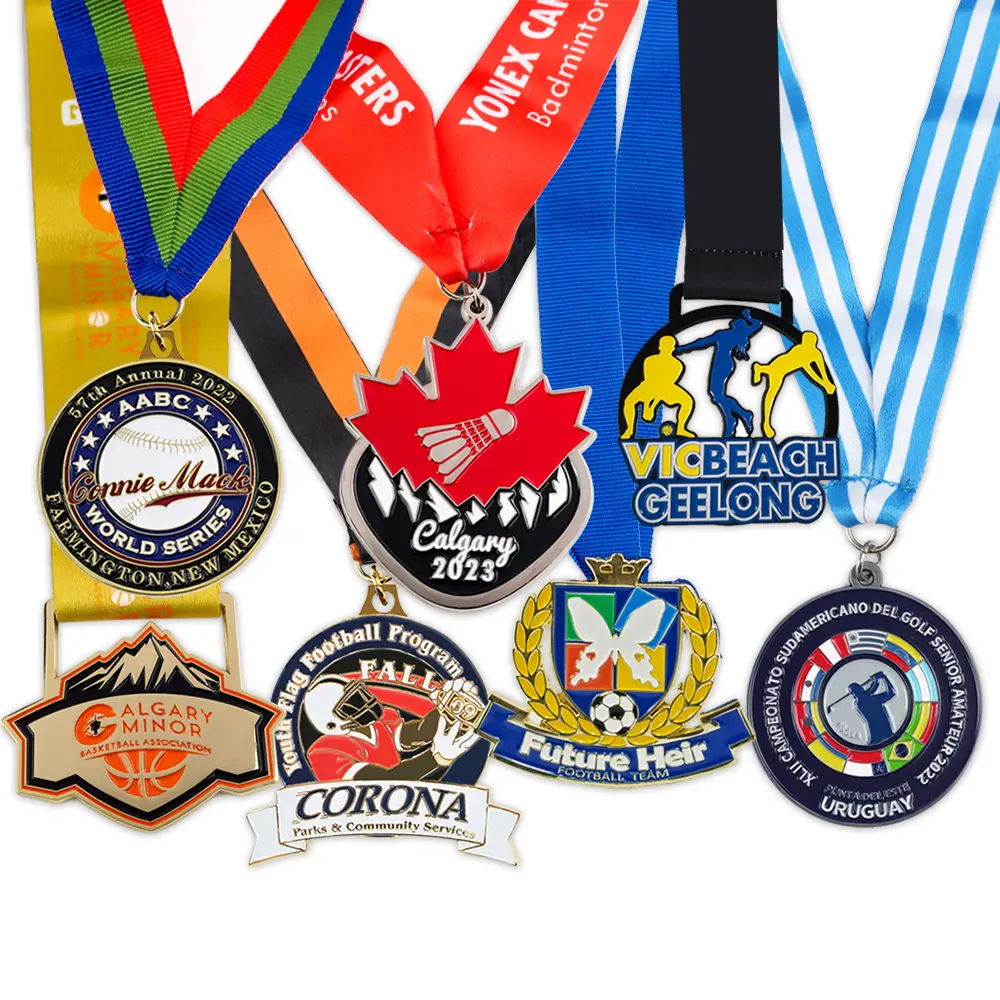 Özel ucuz ödül madalyaları beyzbol voleybol basketbol futbol futbol madalya spor metal madalyon özel spor madalyaları