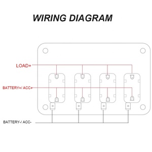 12V Rocker <strong>Switch</strong> Panel with LED Light Flip Cover Heavy-Duty ON/Off <strong>Switch</strong> Plate 3-Pin SPST 3-Gang Toggle <strong>Switch</strong> - Product Image 3