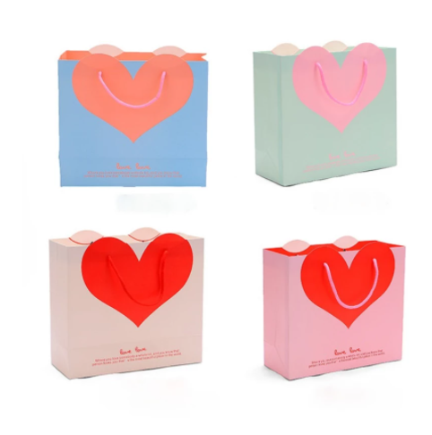 Saco de papel feito à mão para presente, saco de papel com embalagem artesanal para artesanato, casamento, embalagem para festa de aniversário