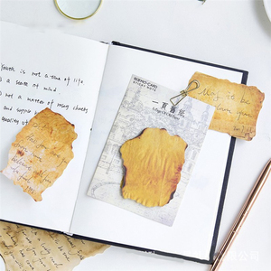 复古仿旧工艺便签本基本彩色笔记本印刷简易便签夹学校办公用品 - Product Image 4